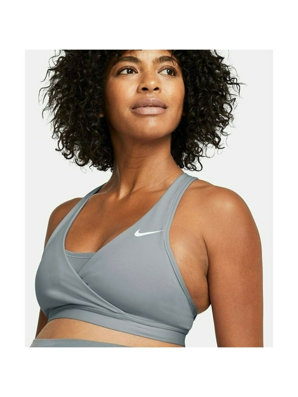 SIZE XL WOMEN'S NIKE Swoosh BRA Medium Support Bra Grey CQ9289-084 Sportswear